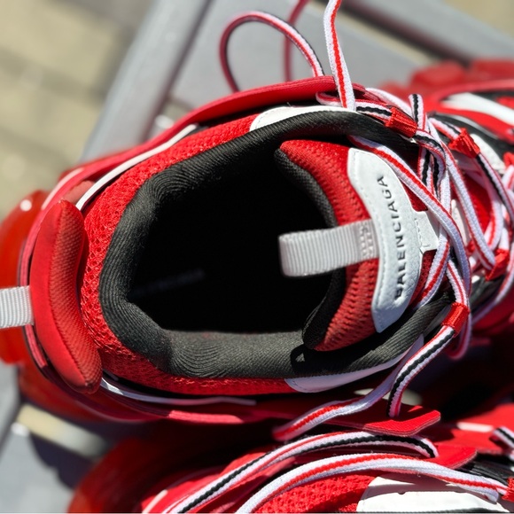 Red Balenciaga Track Runners - Picture 4 of 10